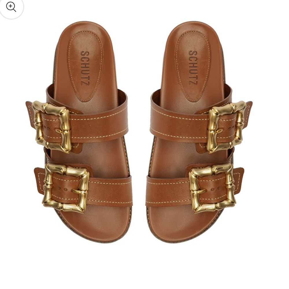 Schutz Enola Sporty Leather Sandal, Size 7